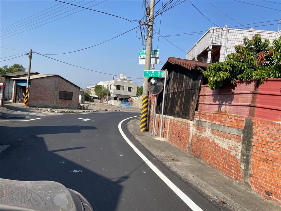 埤頭鄉陸嘉村中華路(彰184)等道路改善工程施工後