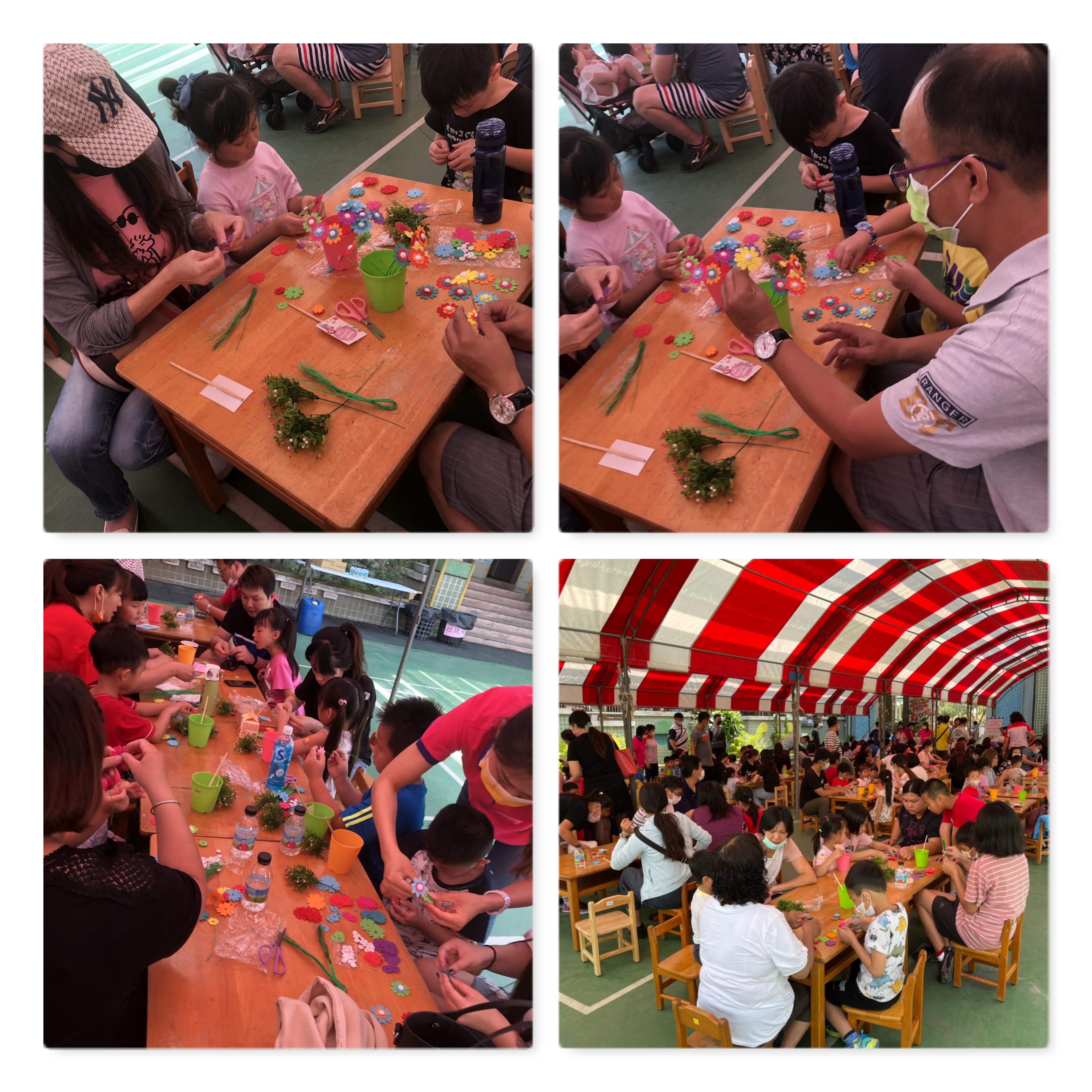 永靖鄉立幼兒園感恩母親節活動親子創作時間