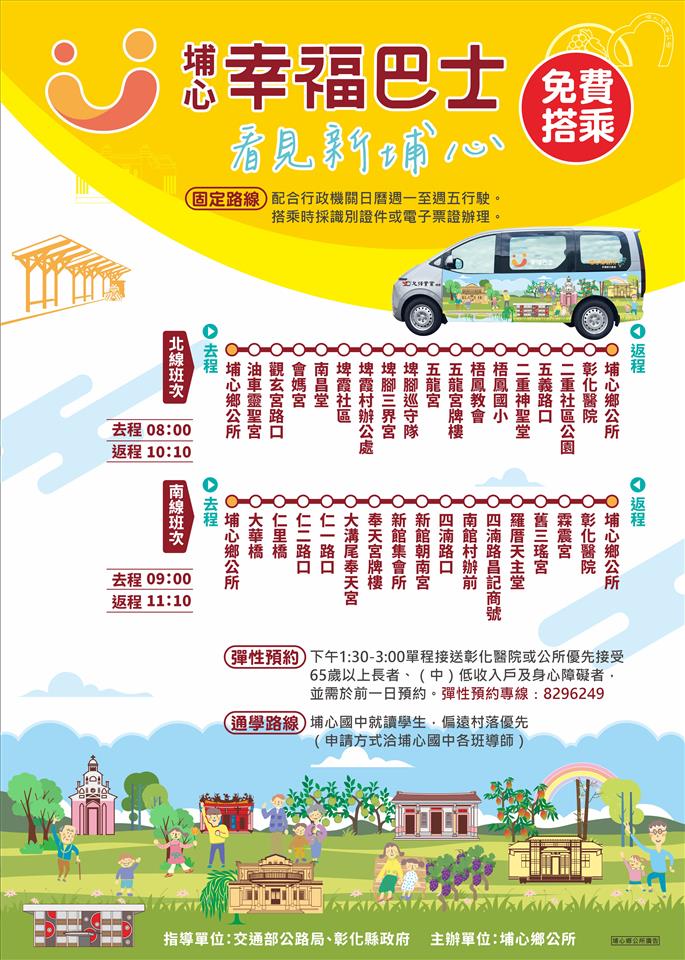 幸福巴士路線圖