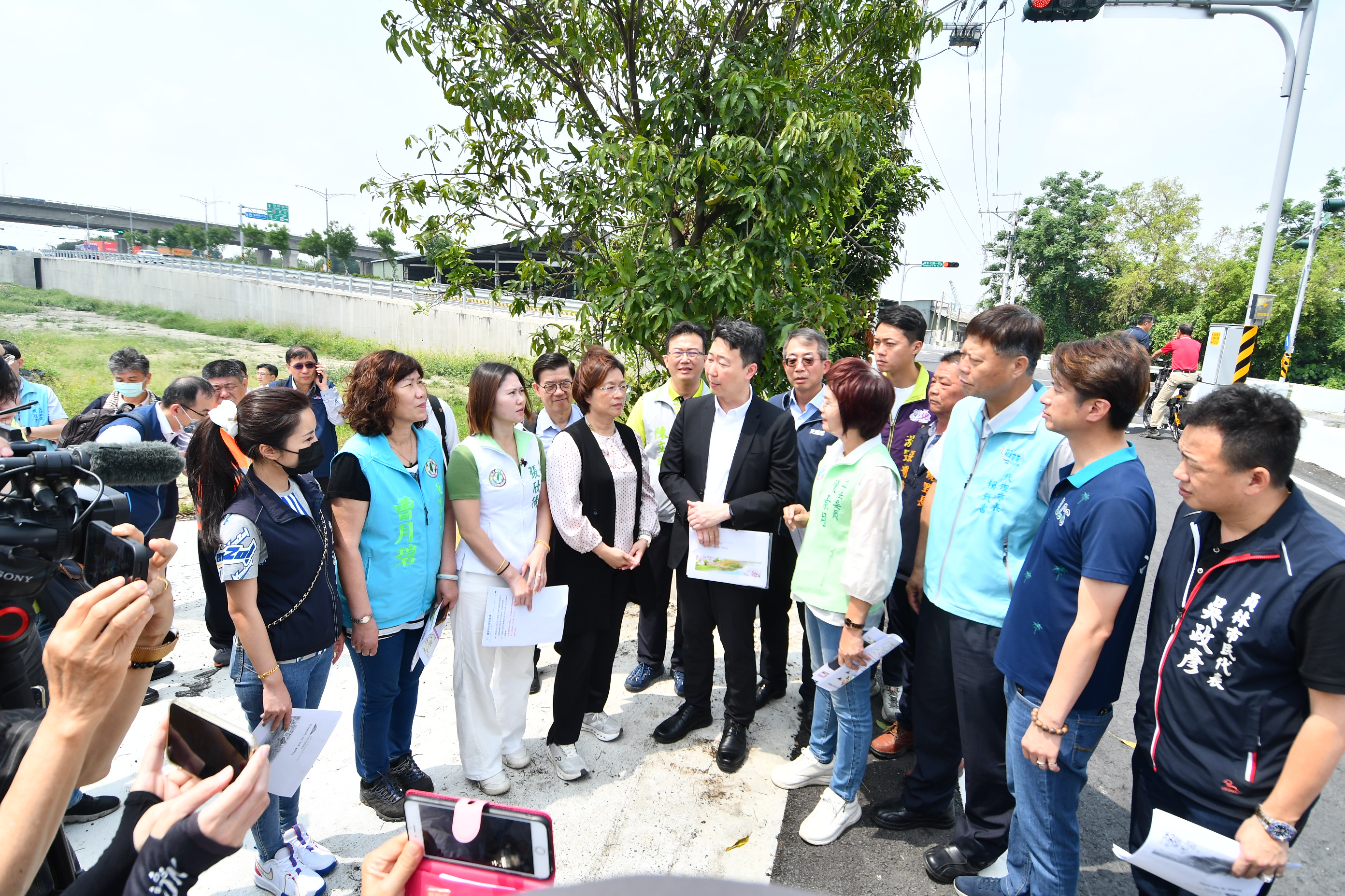 圖：立法院交通委員會考察彰化地區交通建設 第一站(大饒路、林厝交流道壅塞、員林30米園道)