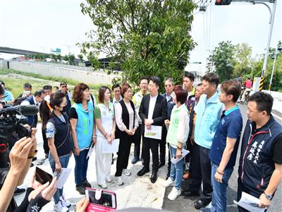立法院交通委員會考察彰化地區交通建設 第一站(大饒路、林厝交流道壅塞、員林30米園道)
