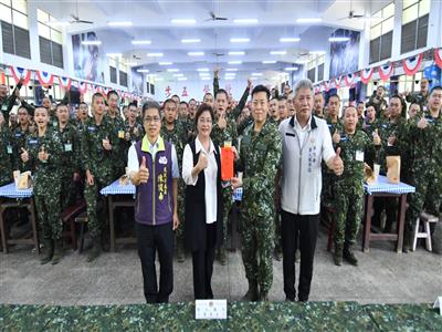台中成功嶺探視彰化子弟兵 盼快樂當兵，平安退伍 