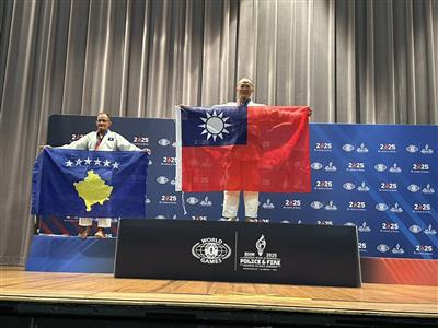照片：好消息！彰化警察局訓練科長林世明 世界警消運動會勇奪3金1銅