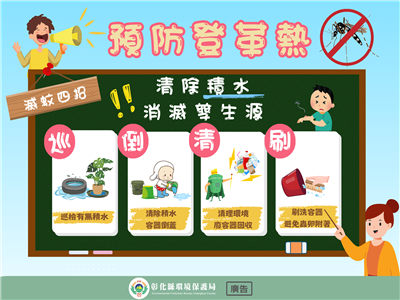 颱風後防止登革熱疫情 落實巡倒清刷清除積水容器  