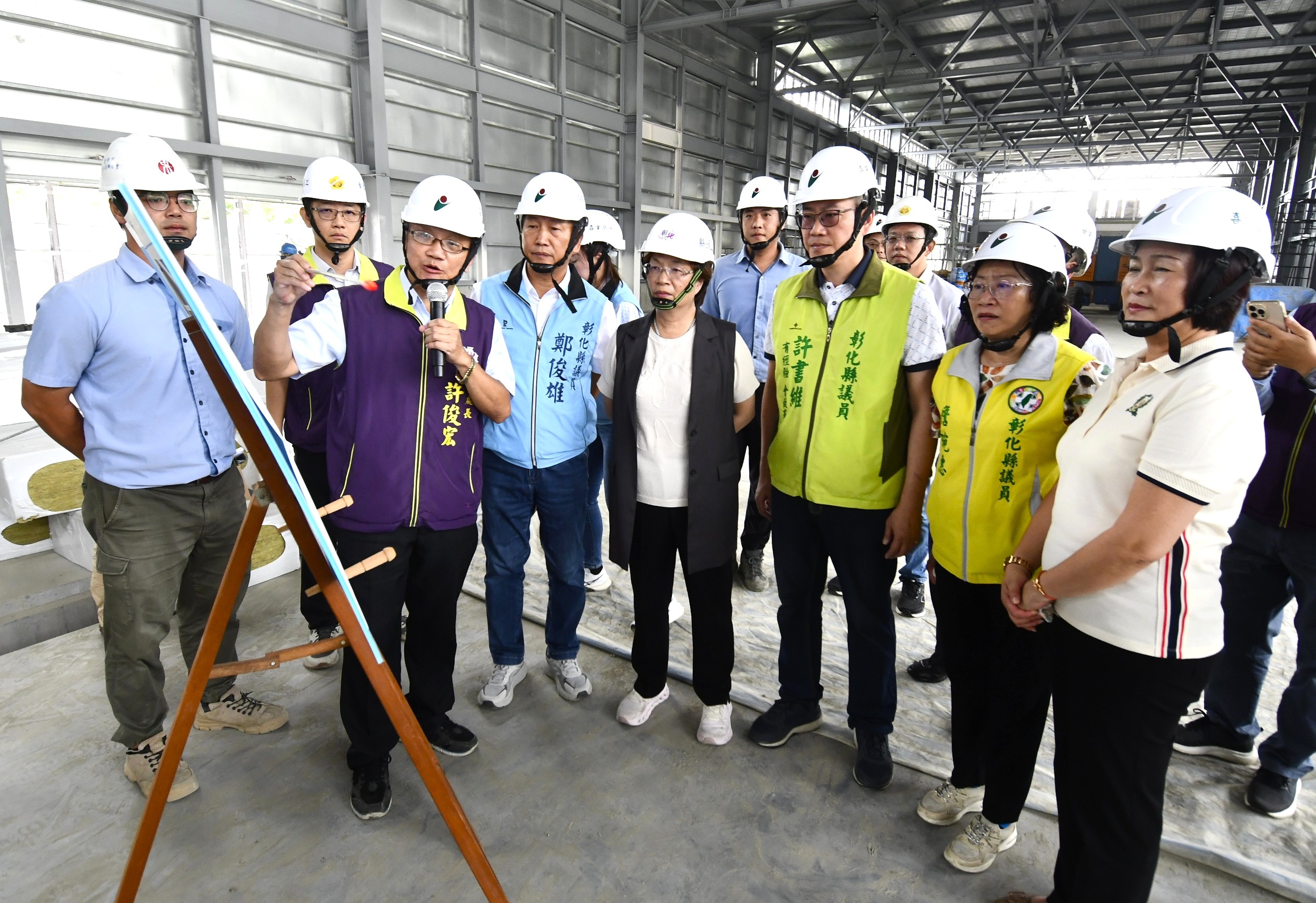 圖：迎接2025台灣設計展在彰化 視察全縣首座專業展覽館即將完工