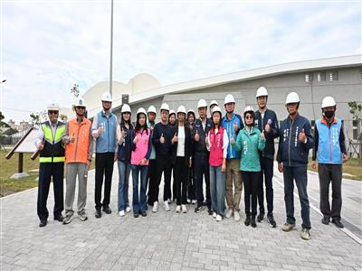 視察和美鎮污水下水道系統第一期水資中心新建工程　即將完工