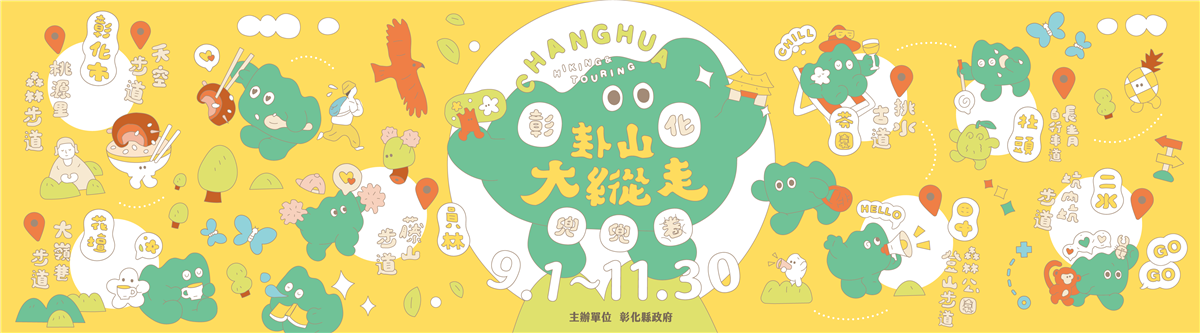 2025卦山大縱走彰化兜兜圈圖