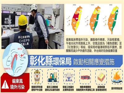 偏東風挾帶境外空污來襲，環保局呼籲清明祭祖不露燃