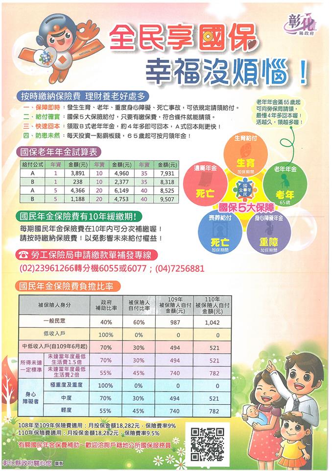 社會課受理申請案件處理時限及手續國民年金文宣(1)