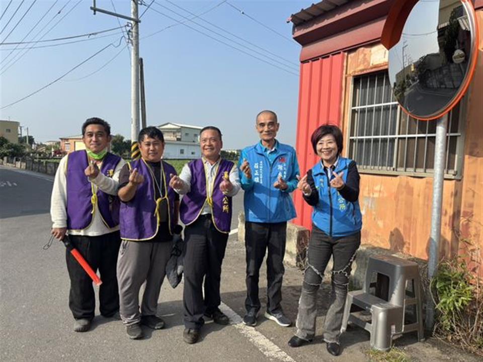 113年1月鄉長江淑芬 、代表會主席莊正雄，重視村里道路交通安全與市容整潔