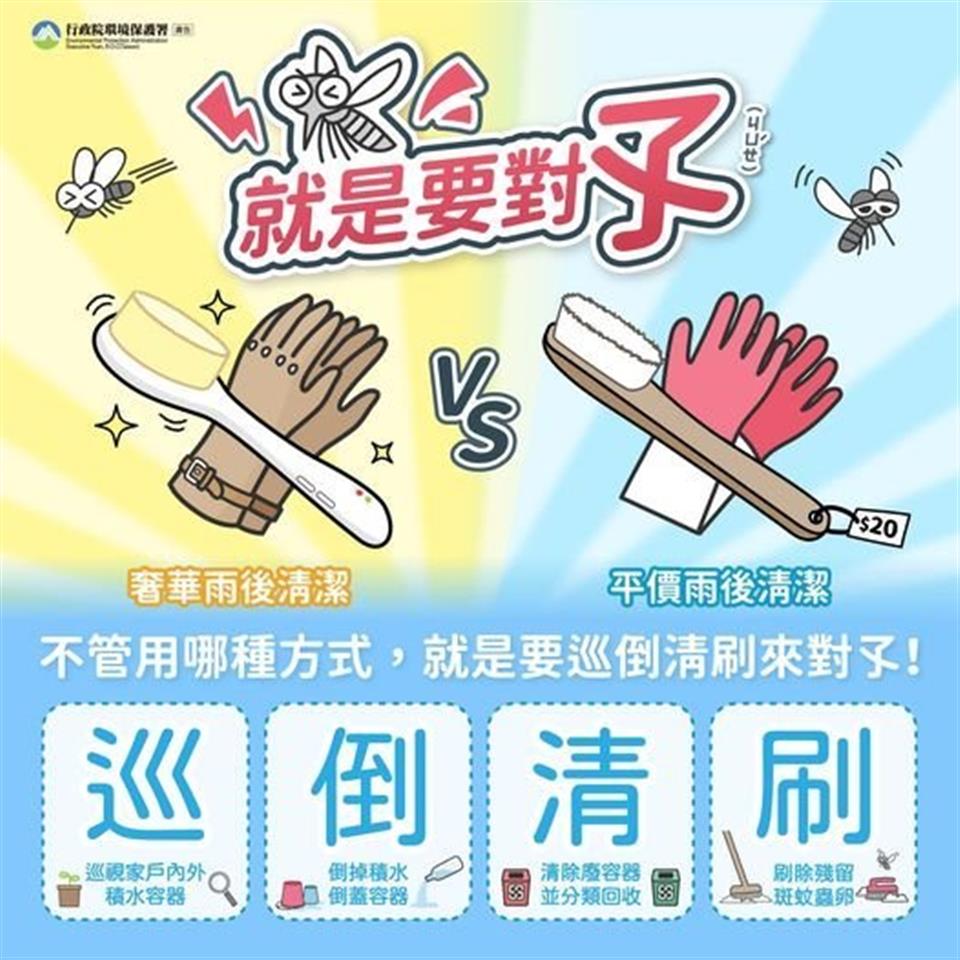清潔隊巡倒清刷就是要對孓