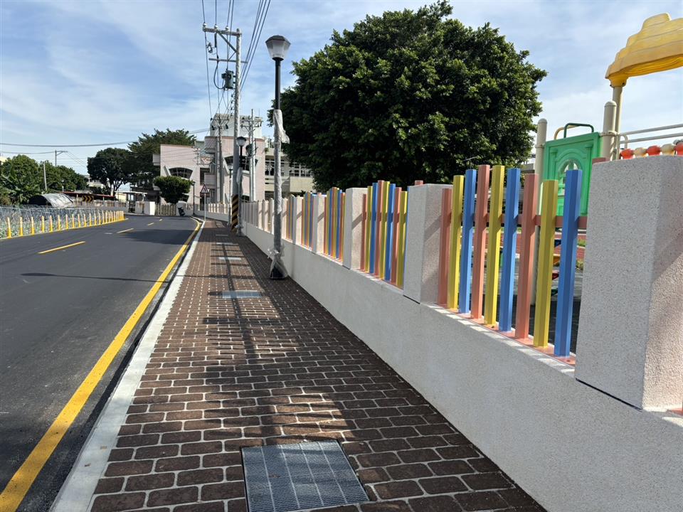 校園周邊暨行車安全道路改善計畫「彰化縣田尾鄉陸豐、仁豐、南鎮國小等周邊暨行車安全道路改善工程」施工後