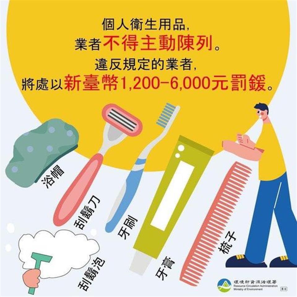 清潔隊個人衛生用品業者不得主動陳列