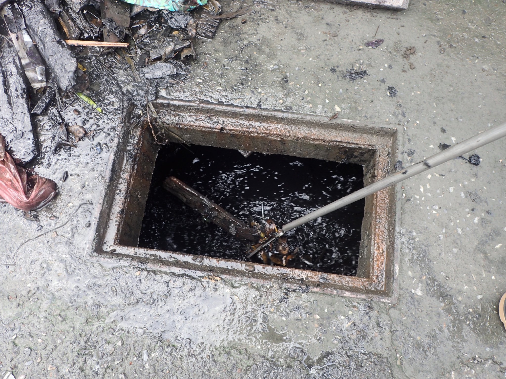 埤頭鄉永豐村東西路排水清疏清疏施工中